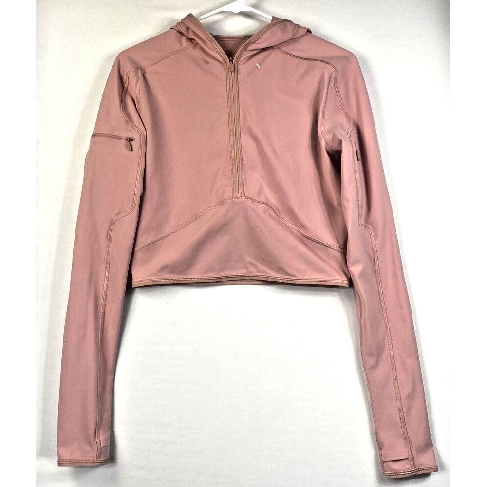 Lululemon Break a Trail 1/2 Zip Hoodie Size 6 Jacket Pink Pastel Waterproof